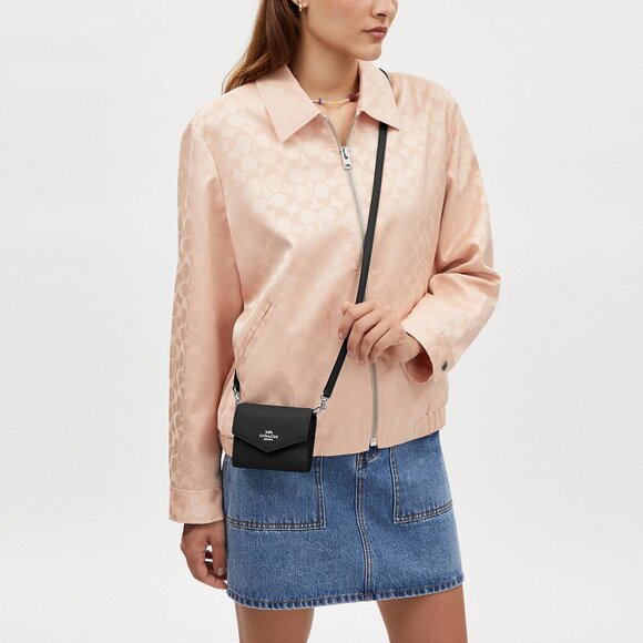 Mini Envelope Wallet With Strap - Picture 3 of 4